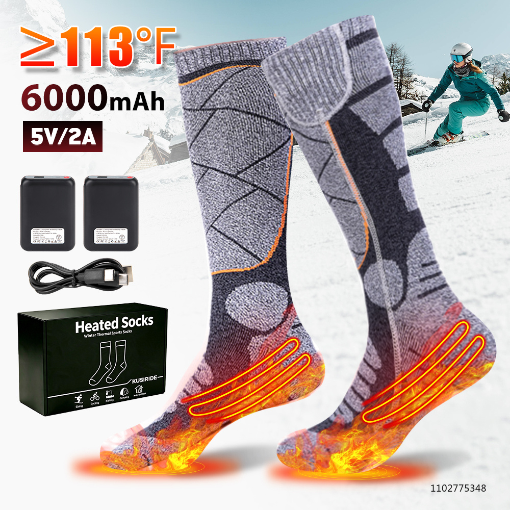 Thermal Sock Winter - New Heated Socks Rechargeable 6000mah Electric