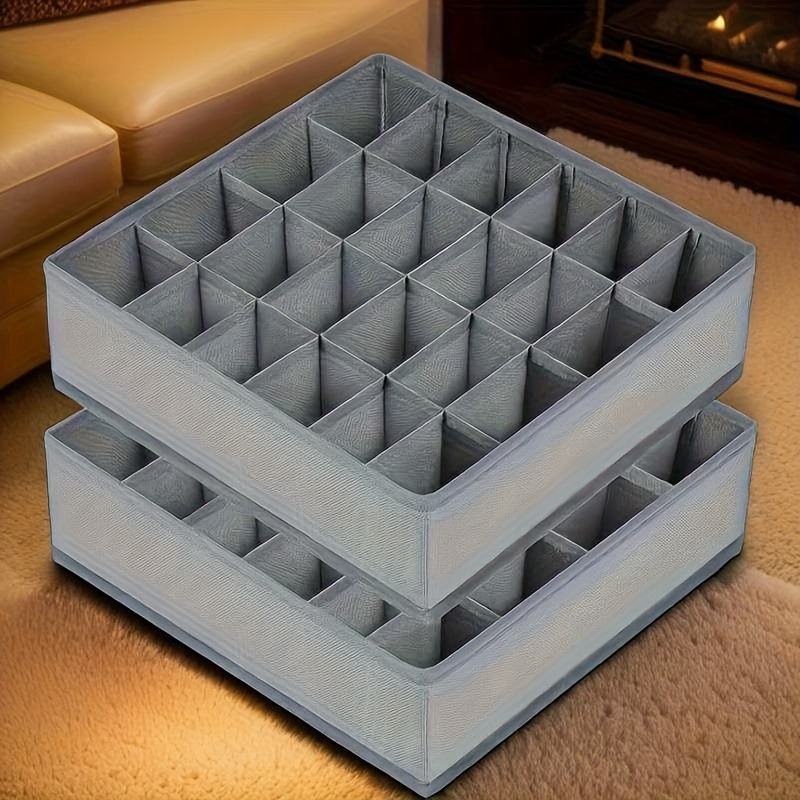 2Pcs 24-Compartment Fabric Soc - Sock Organizer Tray recension och pris