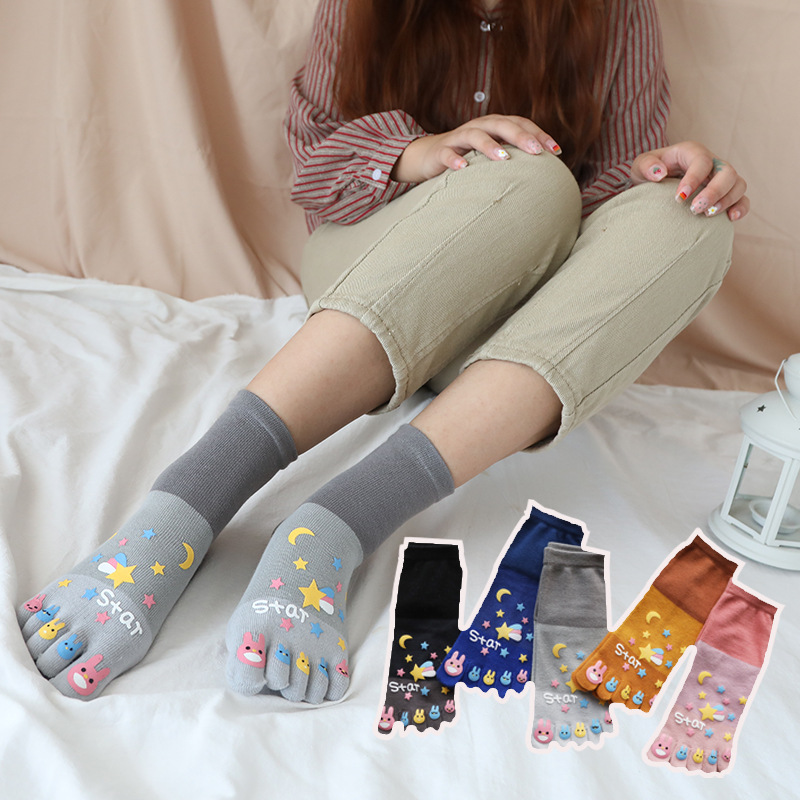 5 Pairs Five-finger Socks Wome - Toe Sock Split recension och pris
