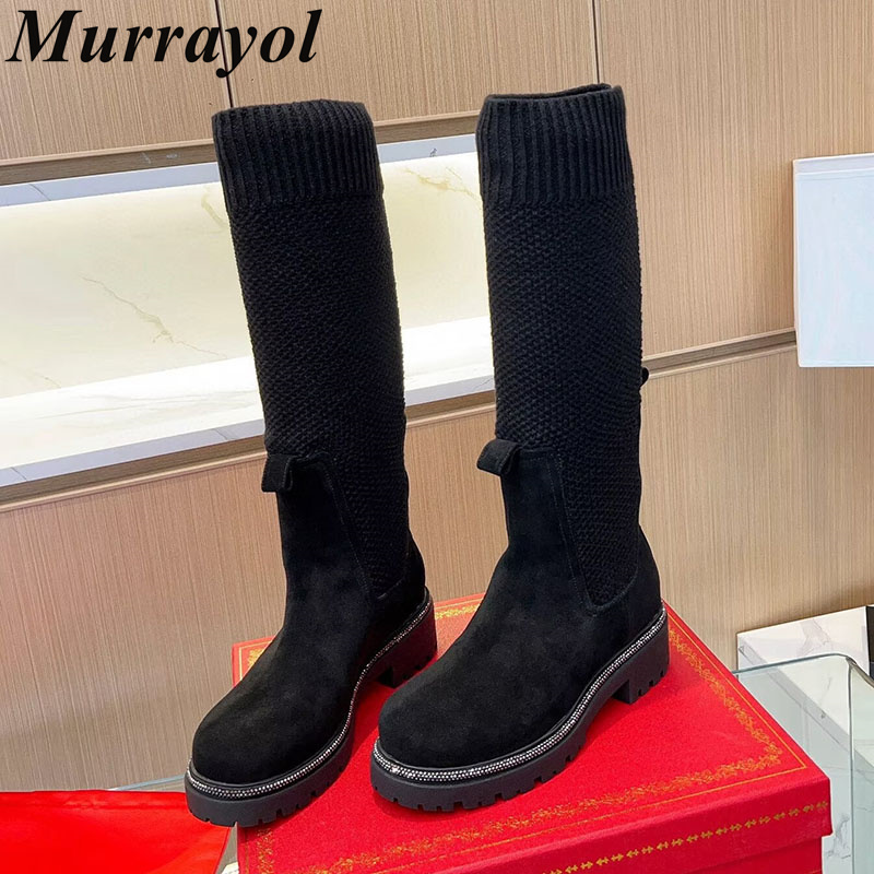 Knee High Boots Autumn Winter  - Knee High Sock Women recension och pris