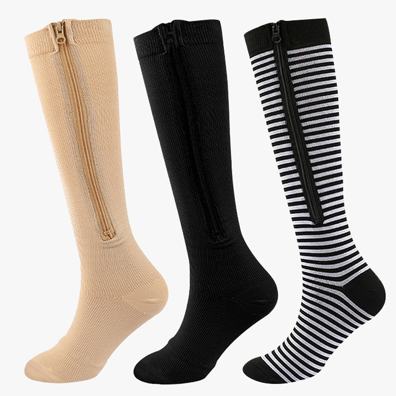 1 Pair Medical Zipper Compress - Grip Sock Yoga recension och pris
