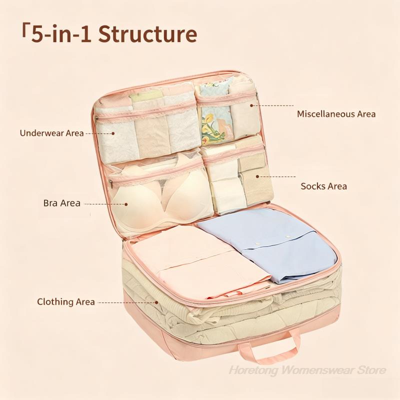 5 in 1 Expandable Travel Packi - Sock Organizer Tray recension och pris
