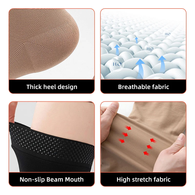 30-40 MmHg Over Knee Closed To - Compression Sock Medical recension och pris